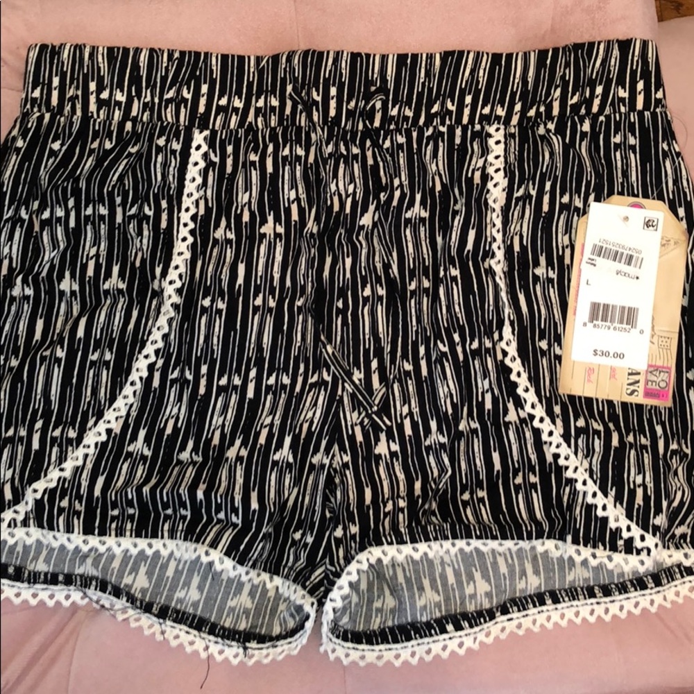 Black and white shorts!
